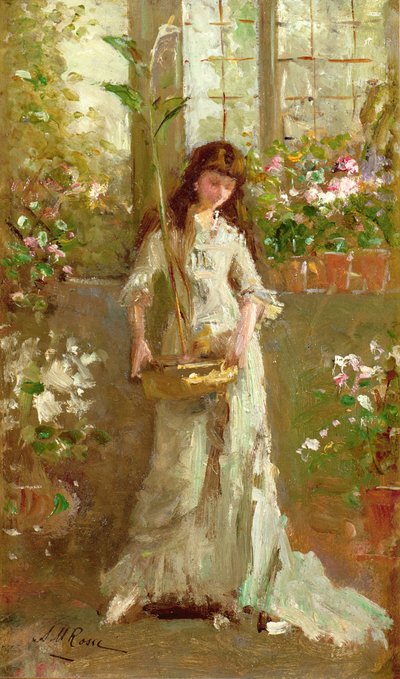 Girl in a Conservatory by Alexander M. Rossi